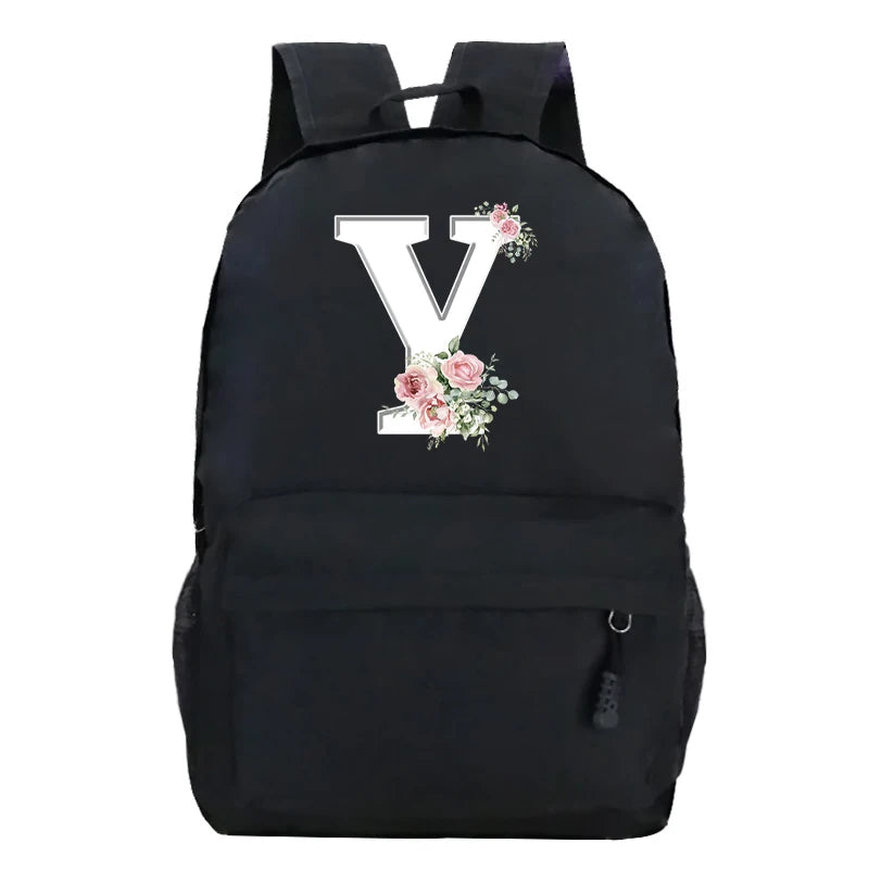 Stylish Pink Floral Backpack for College Students | Trendy Floral Design