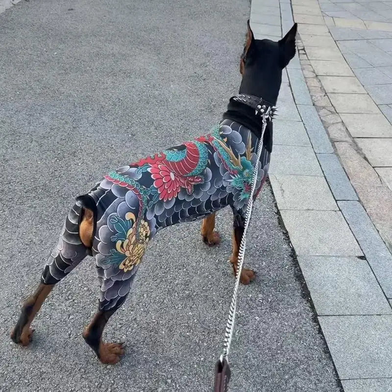 Breathable Pet Tattoo Vest | Trendy Dog & Cat T-Shirt for All Seasons