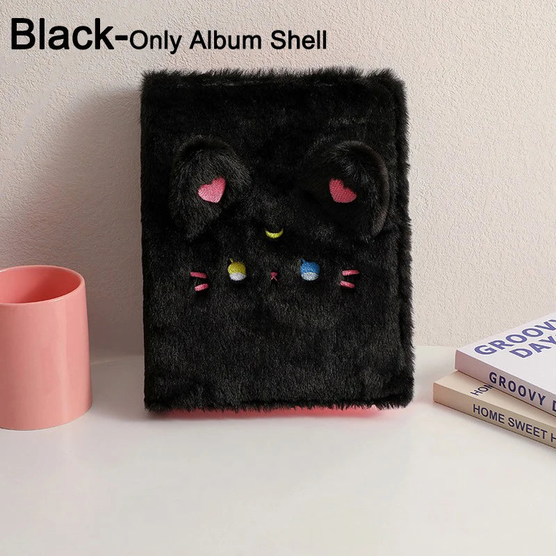 Kawaii Soft Plush A5 Binder Photo Album for Collectors & Students