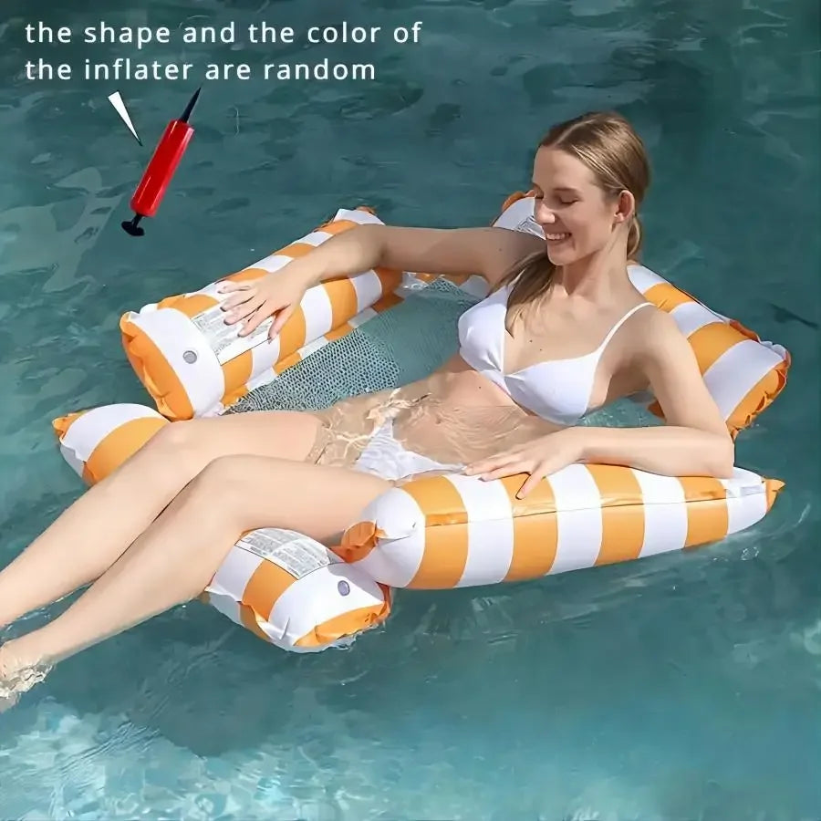 Ultra-Portable Inflatable Swimming Beds for Pool & Beach Fun