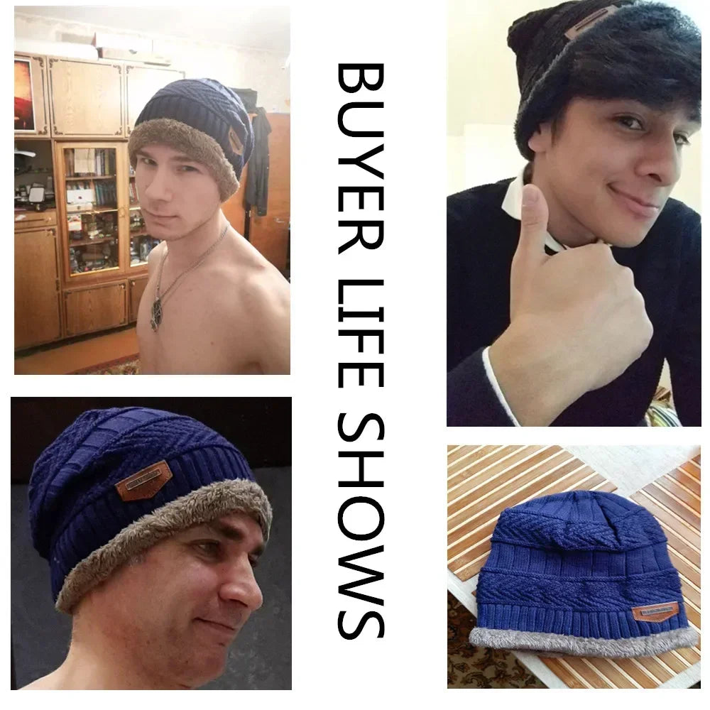 Unisex Thick Fur Lined Beanie Hat | Stylish Warm Winter Cap
