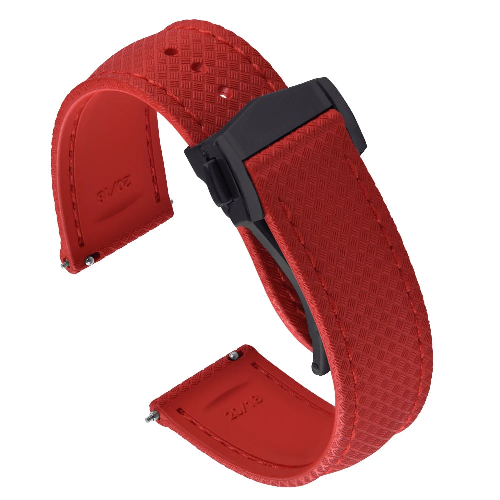 Universal Tropical FKM Rubber Watch Strap | Quick-Release Dive Bracelets
