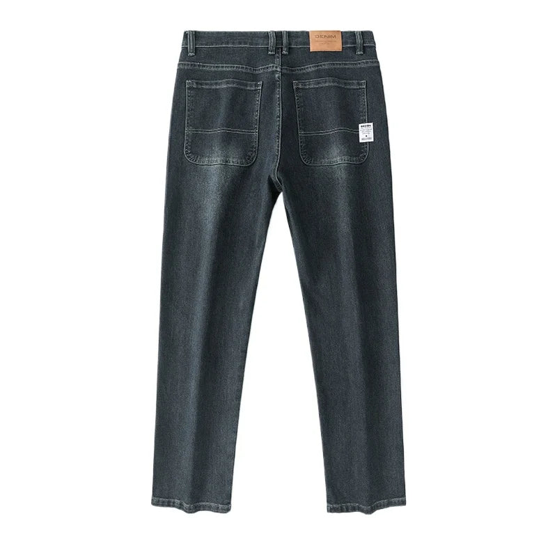 Men's Baggy Straight Wide Leg Jeans | Stylish Business Casual Pants
