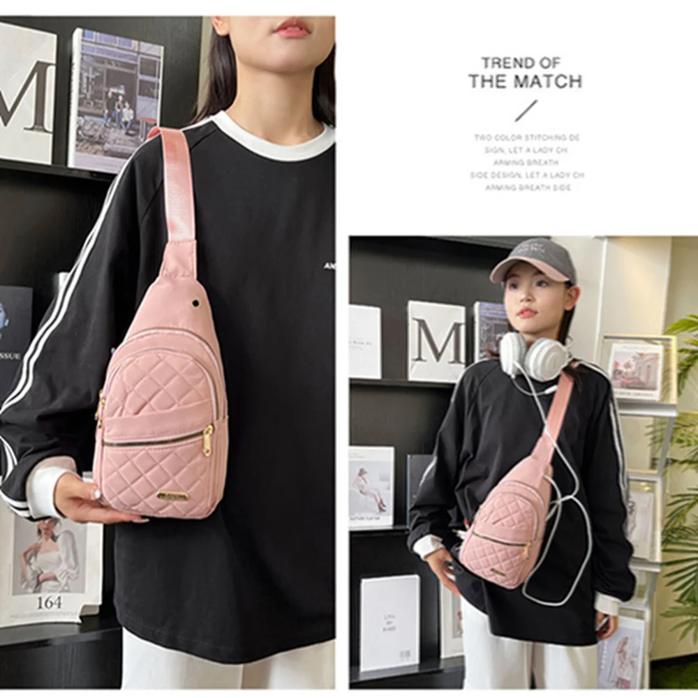Waterproof Chest Bag for Women | Fashionable Anti-Theft Sling Backpack
