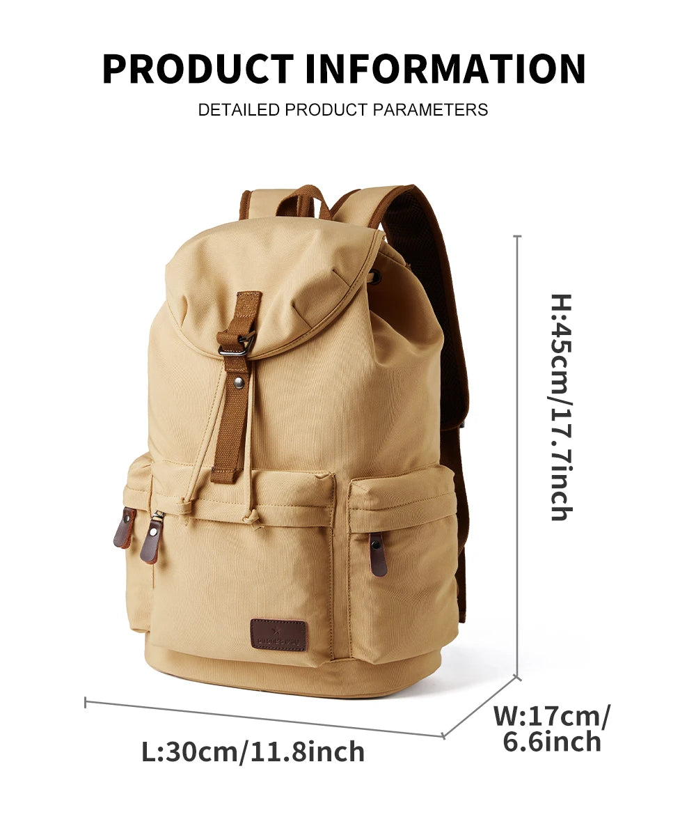 Vintage Large Capacity Backpack for Laptops | Durable Casual Bag
