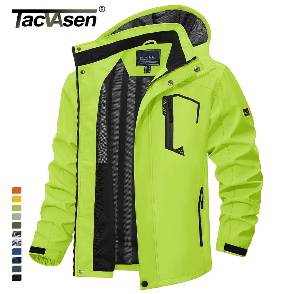 Chaqueta Impermeable Ligera para Hombre | Cortavientos Versátil para Exteriores
