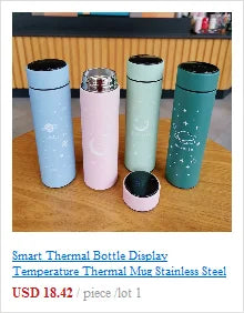 Smart LED Display Vacuum Tea Cup | Insulated Stainless Steel Bottle