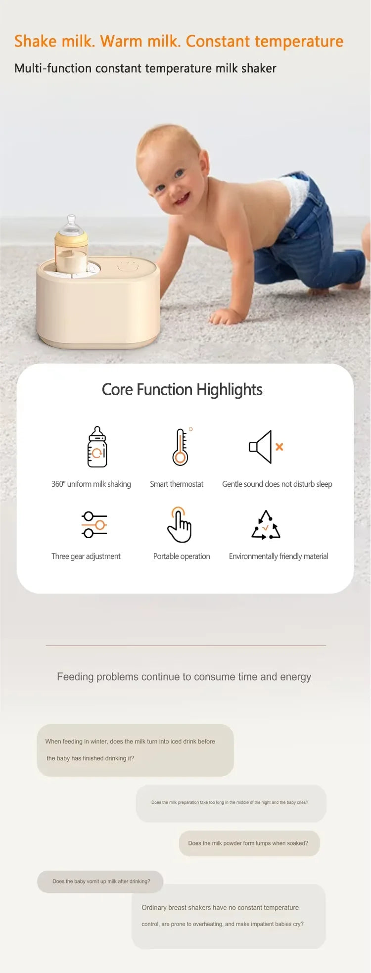 USB Smart Electric Milk Powder Mixer | Effortless Formula Maker