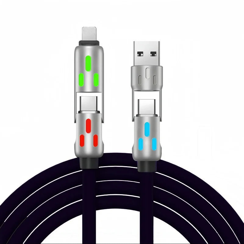 4-in-1 USB Fast Charging Cable | Universal Compatibility