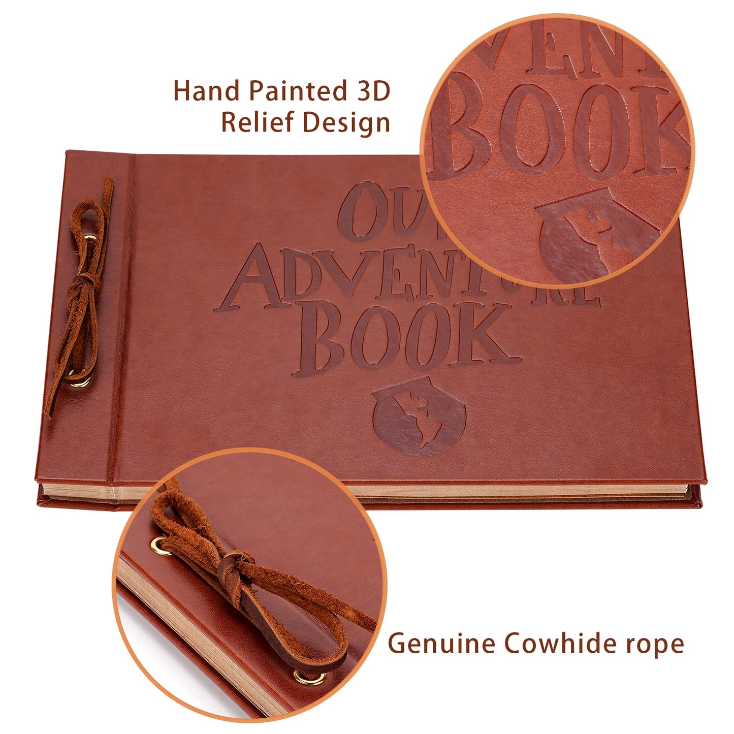 DIY Handmade Photo Album | 80 Pages Adventure Scrapbook Gift