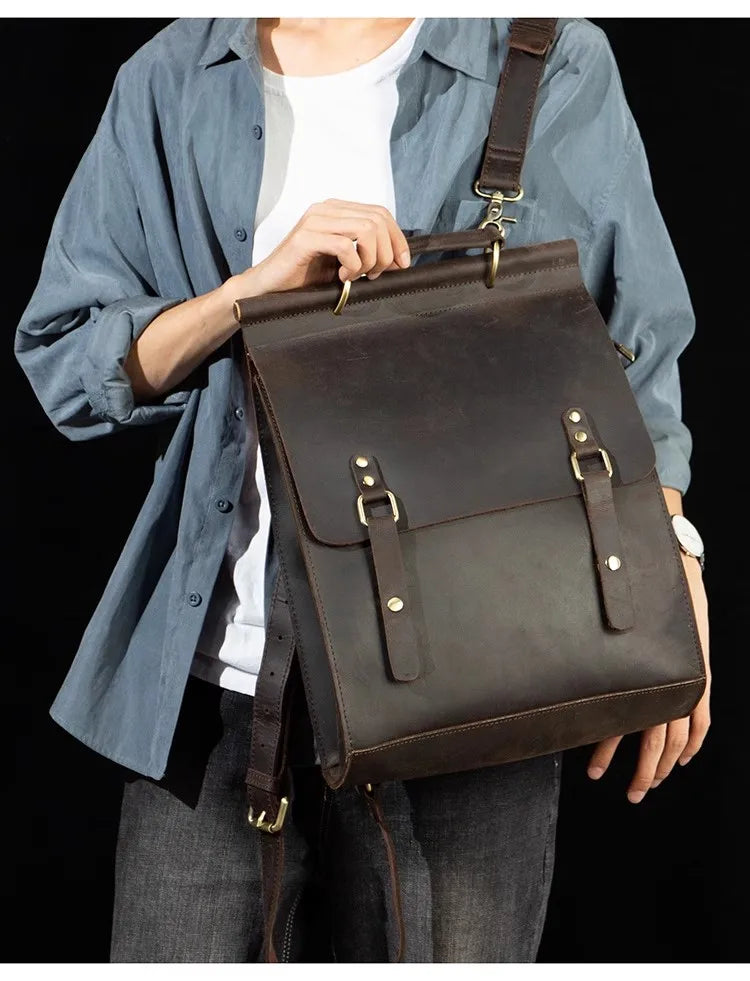 Trendy Genuine Leather Backpacks for Men | Stylish Casual Bags