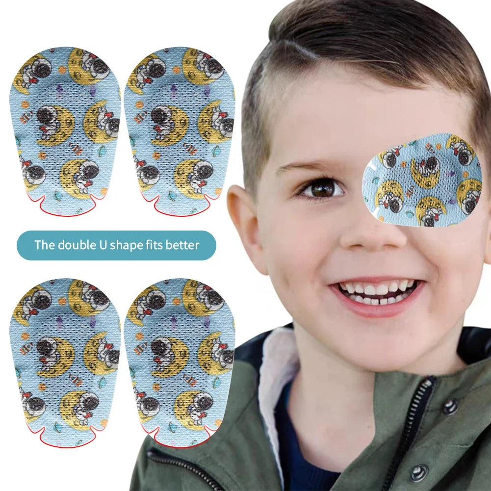 60Pcs Cartoon Amblyopia Eye Patches for Kids | Vision Care