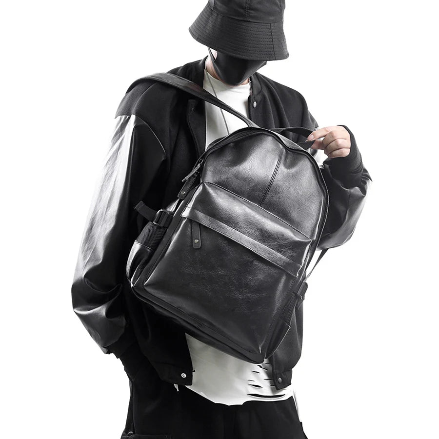 Stylish PU Leather Large Capacity Ladies Backpack | Versatile & Chic