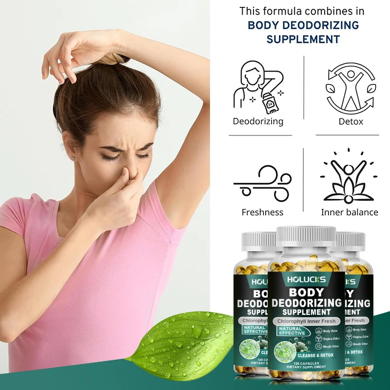 Chlorophyll Capsules | Body Deodorizing & Gut Health Support