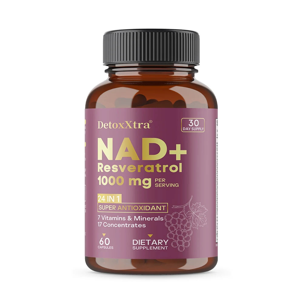 Powerful NAD+ Resveratrol Supplement | Boost Energy & Anti-Aging