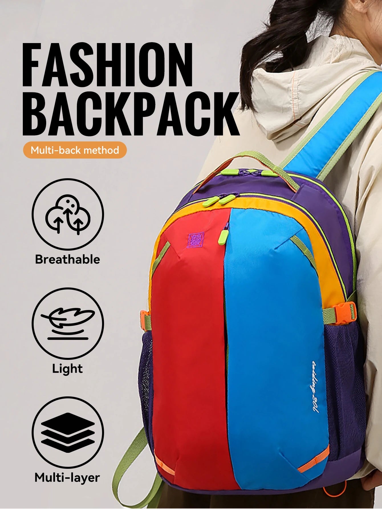 Lightweight Waterproof Outdoor Backpack | Multi-role Hiking Schoolbag