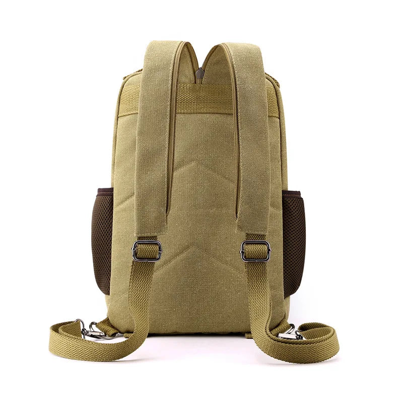 Multifunctional Canvas Chest Bag | Sleek Travel Companion