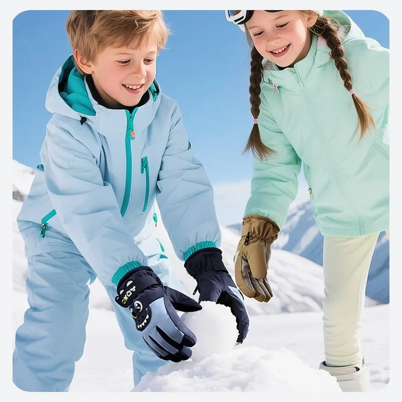 Kids Winter Gloves | Warm, Waterproof, Windproof Skiing Gloves
