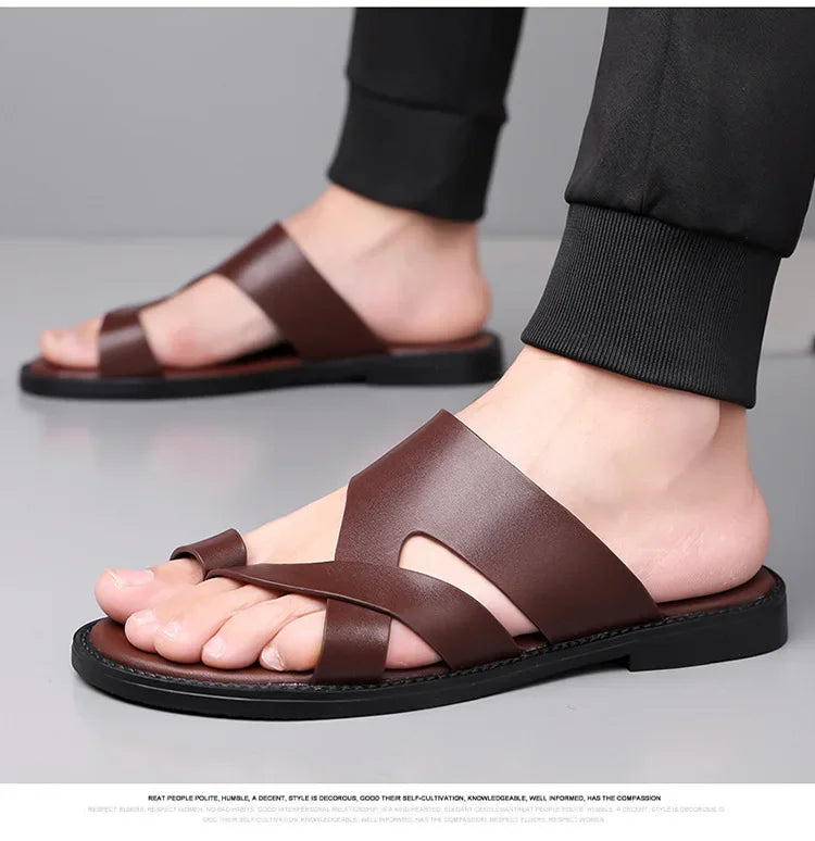 Men's Flat Summer Slippers | Comfortable & Lightweight Beach Sandals