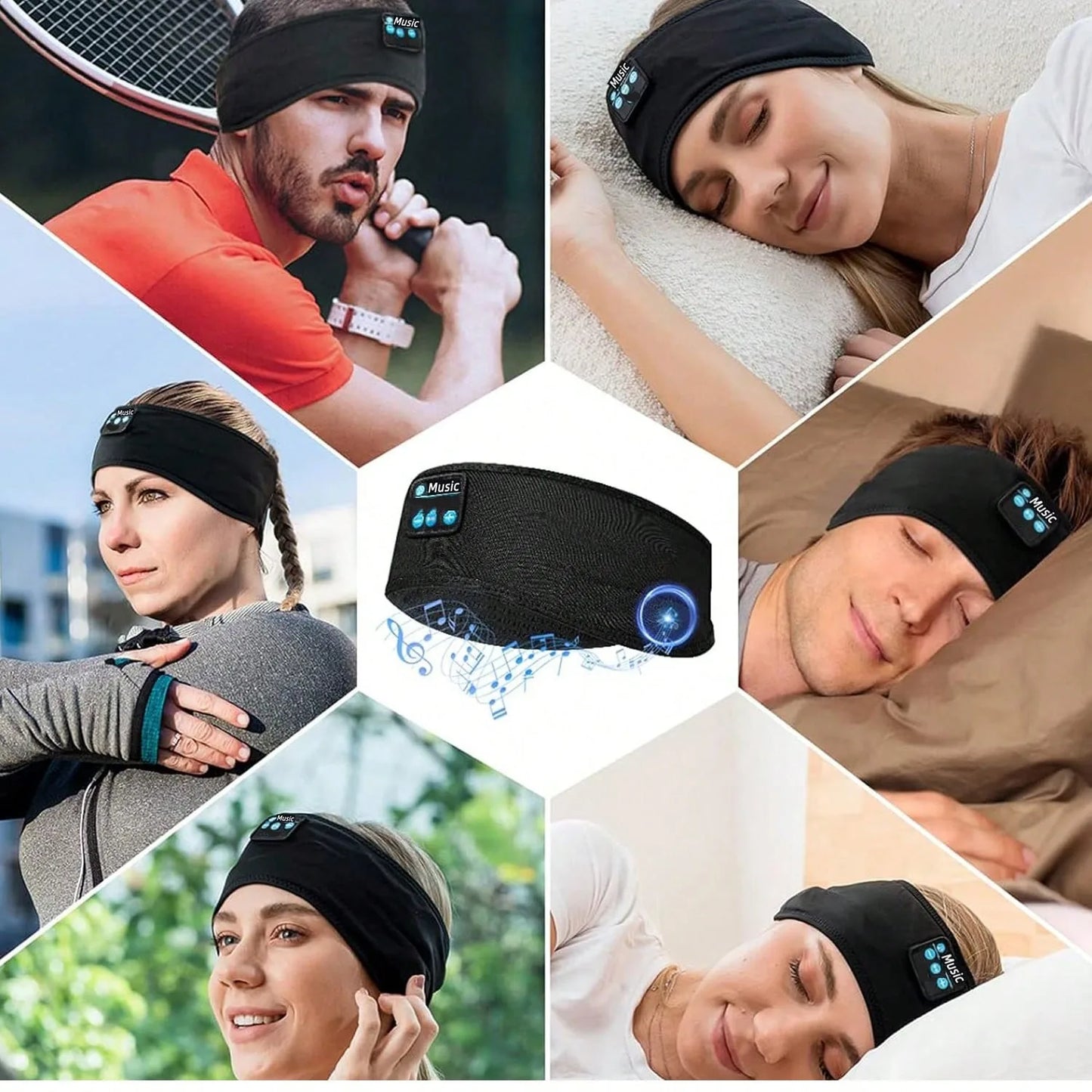 Bluetooth Sleep Headphones | Wireless Music Earbuds Eye Mask