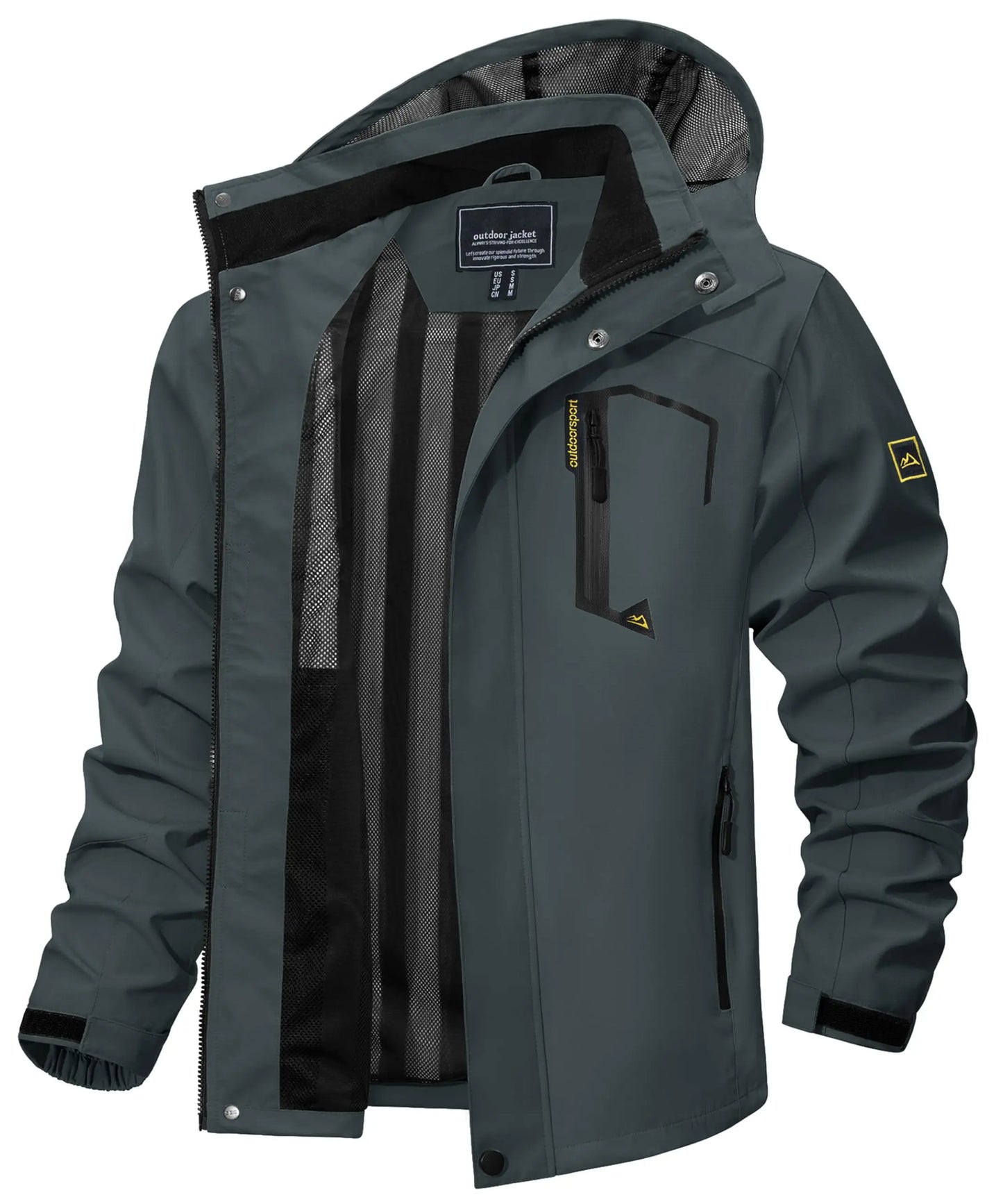Chaqueta Impermeable Ligera para Hombre | Cortavientos Versátil para Exteriores