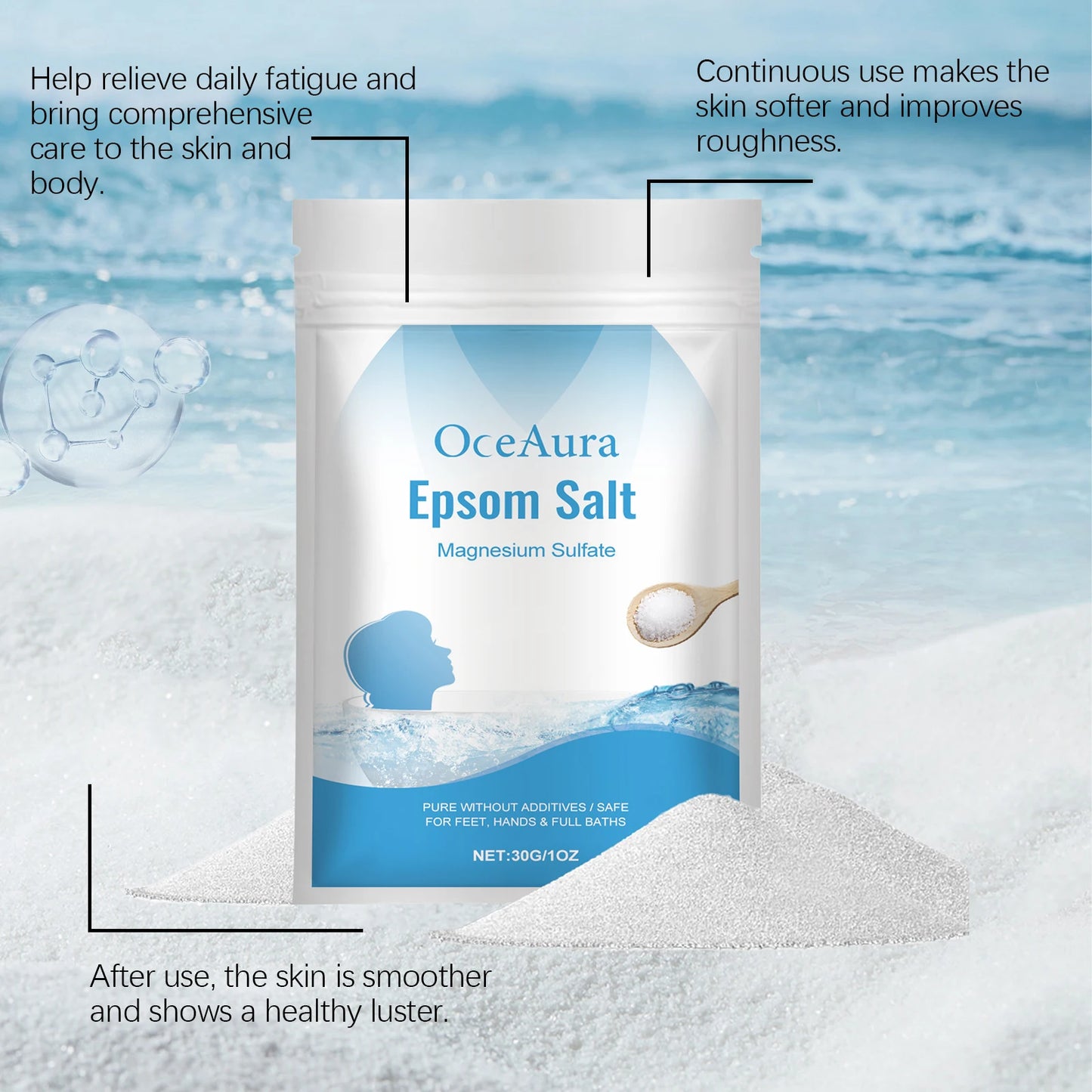 Exfoliating Bath Salt for Smooth, Nourished Skin | Spa Experience