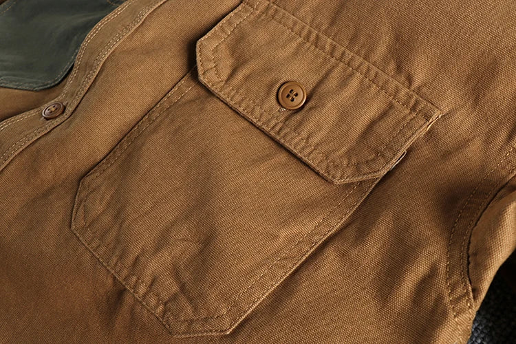 Men's Casual Woven Cotton Long Sleeve Shirt | Stylish & Comfortable