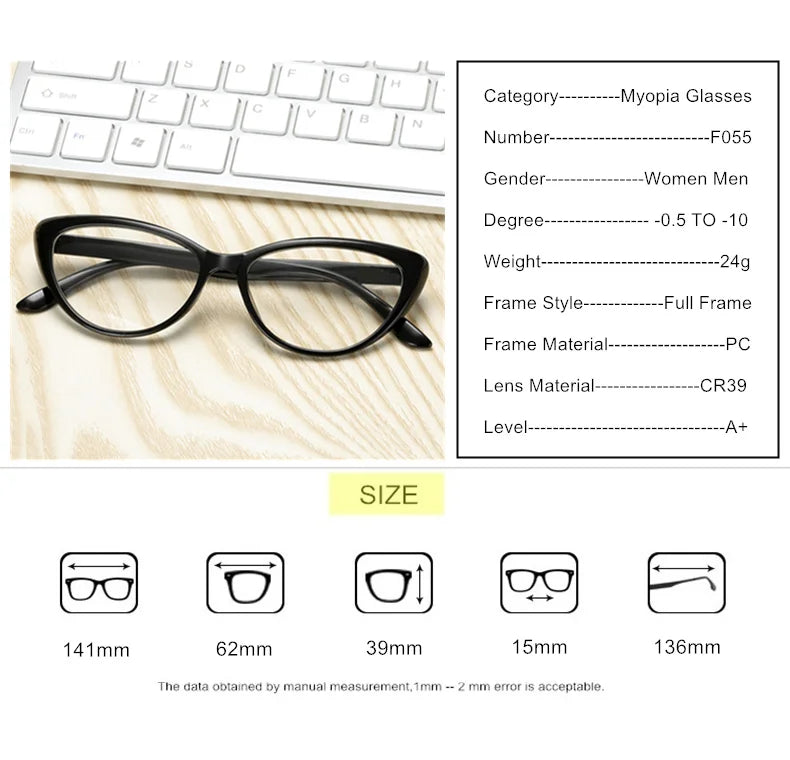 Custom Myopia Glasses with Blue Light Blocking & Photochromic Lenses