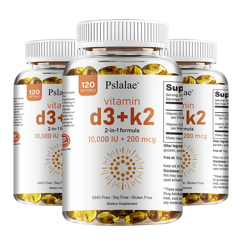 Vitamin D3 10000 IU with K2 200 Mcg | Immune & Joint Support
