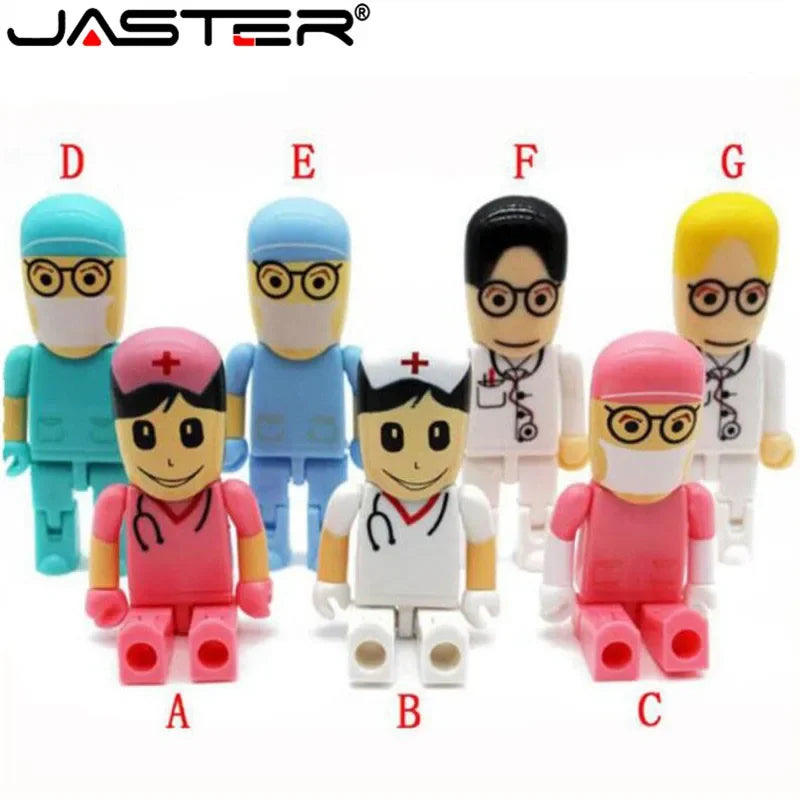 Mini Cartoon Doctor USB Flash Drive | Fun & Functional Storage