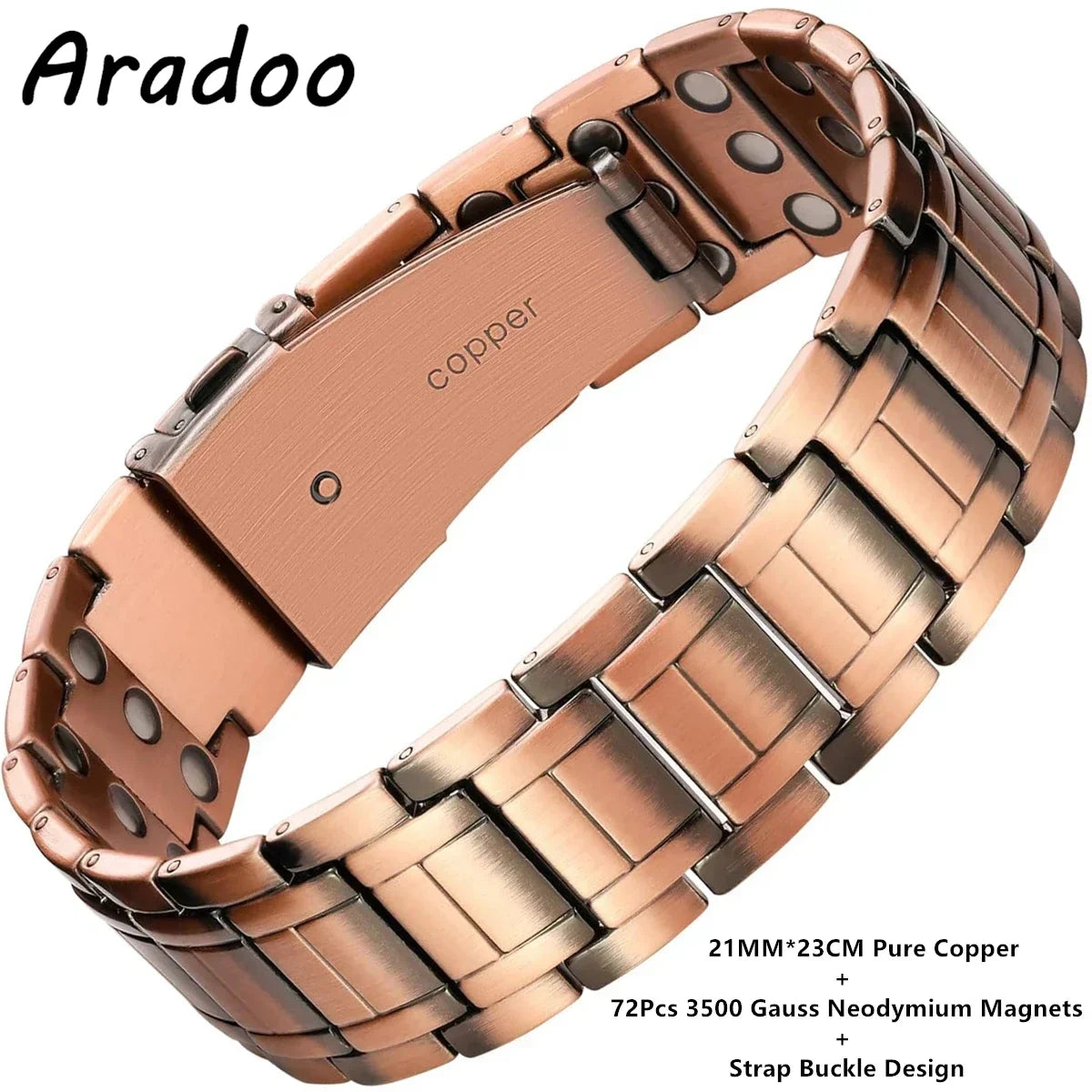 Magnetic Pure Copper Men's Bracelet | Stylish Health Benefits