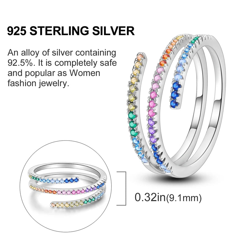 High-Quality 925 Sterling Silver Infinite Love Ring for Women