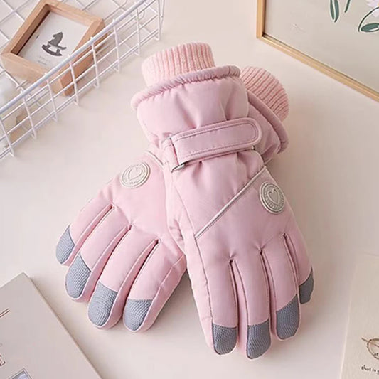 Women's Touchscreen Winter Skiing Gloves | Comfort & Style