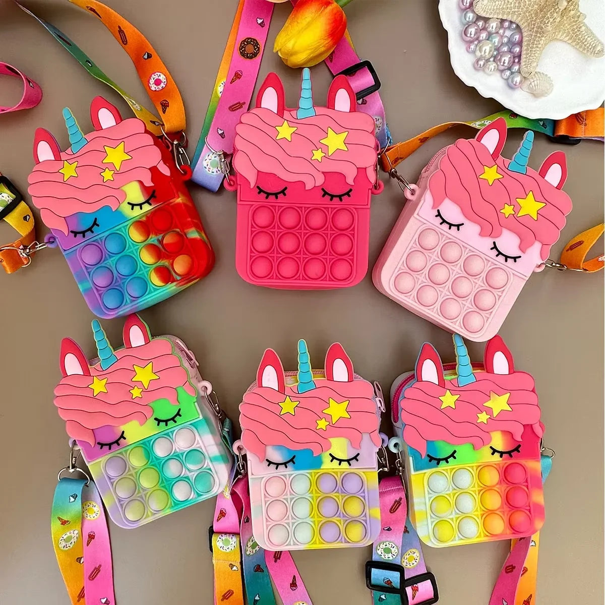 Unicorn Cross Bag - Stress Relief Handbag for Kids and Girls