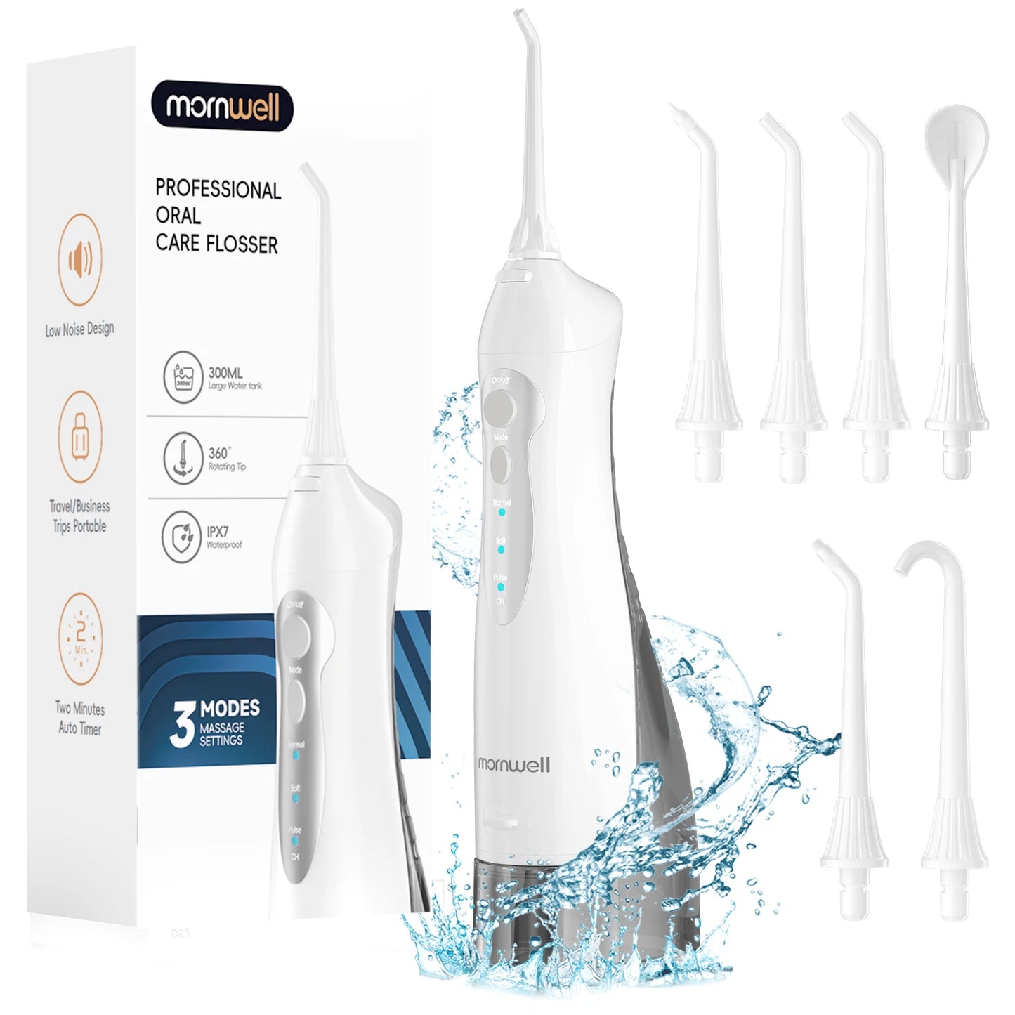 Irrigador dental inalámbrico portátil | Cuidado dental recargable por USB