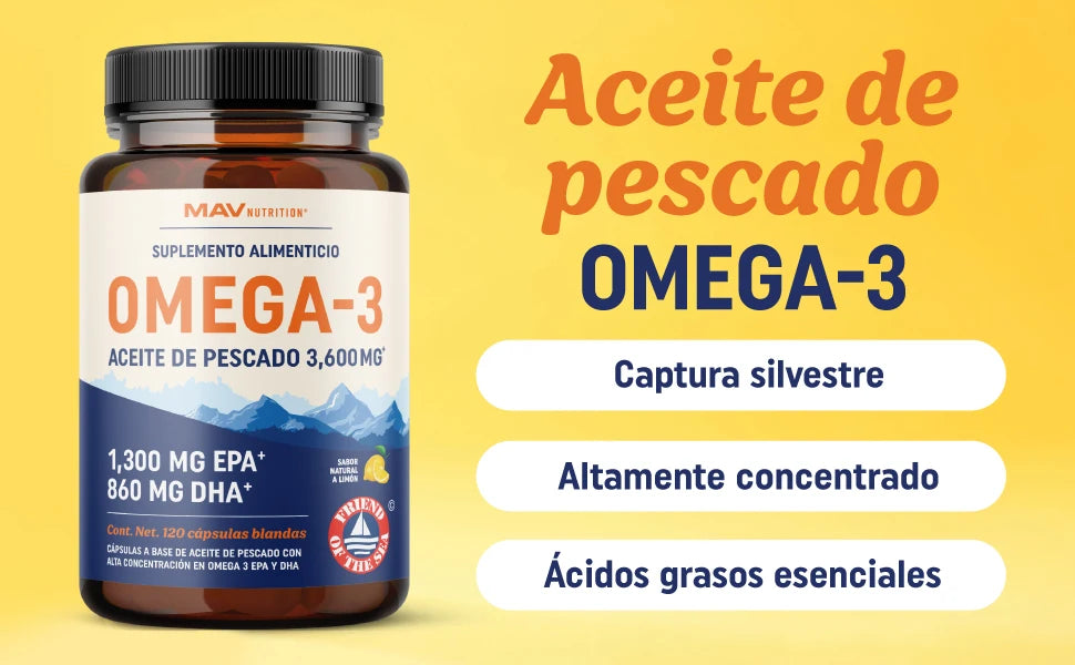 High-Potency Omega-3 Fish Oil Supplement | 3600 mg EPA & DHA