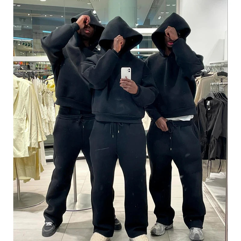 Men's Solid Color Hoodies | Casual Gothic Sweatshirt for All Seasons