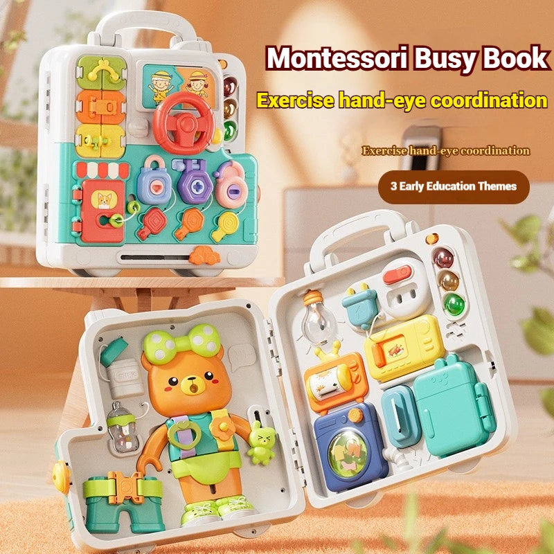 Montessori Sensory Busy Board Toy for Toddlers | Learning Fun