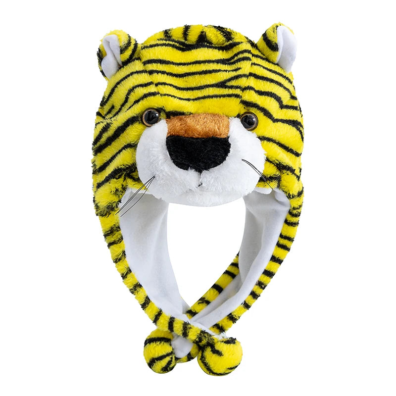 Unisex Funny 3D Bulls Head Plush Winter Beanie | Cozy Cartoon Hat