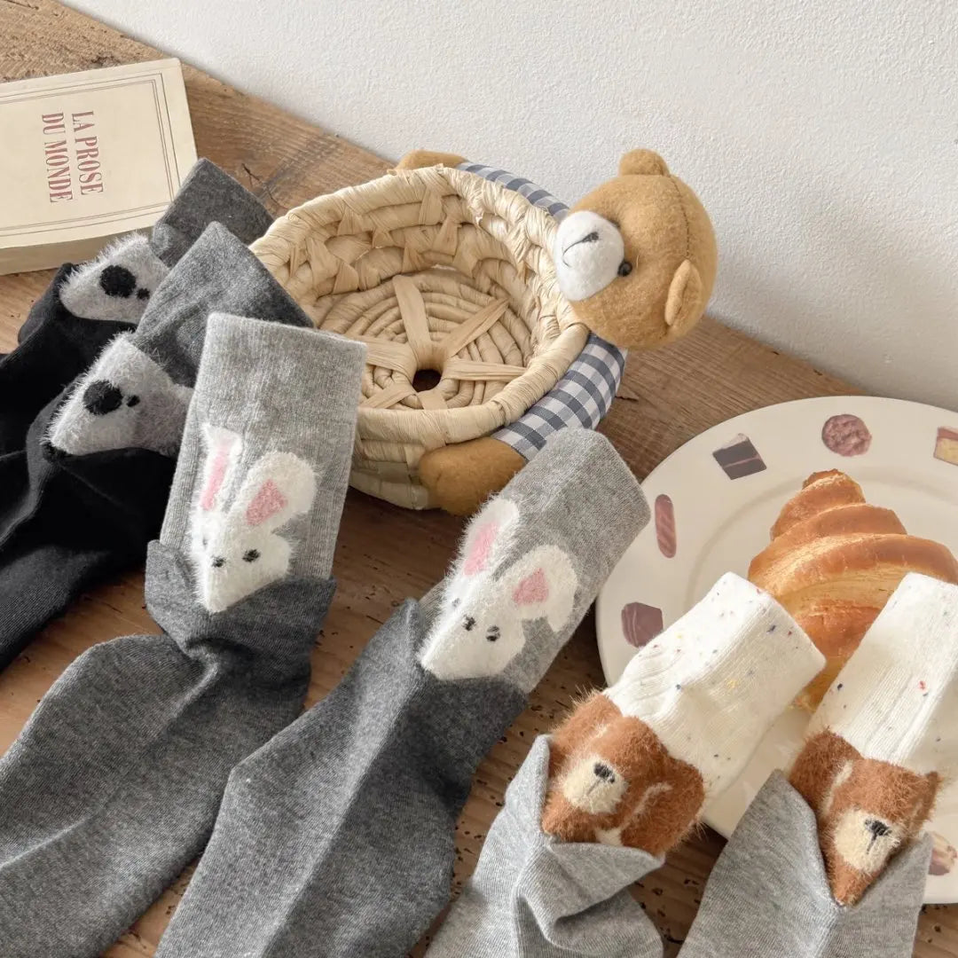 Cute Cartoon Animal Socks for Women | Kawaii Mid-Calf Style
