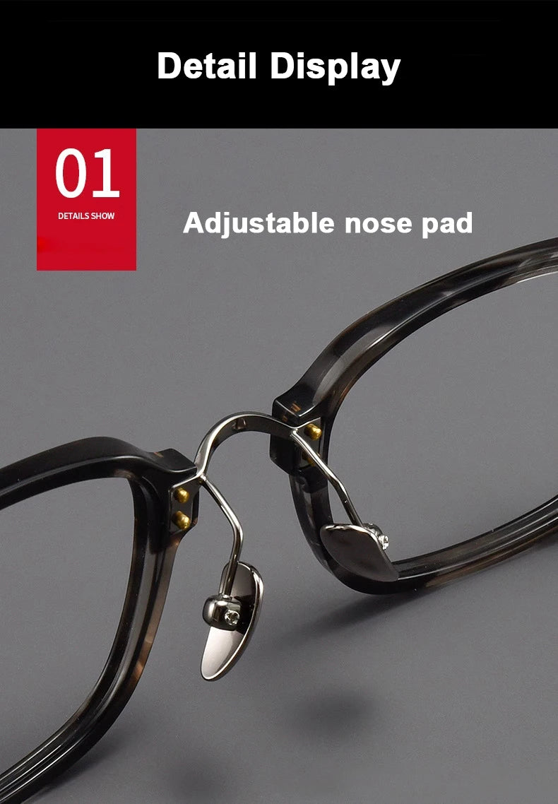 Ultra-Light Retro Square Frame Glasses | Stylish Eyewear for Trendsetters