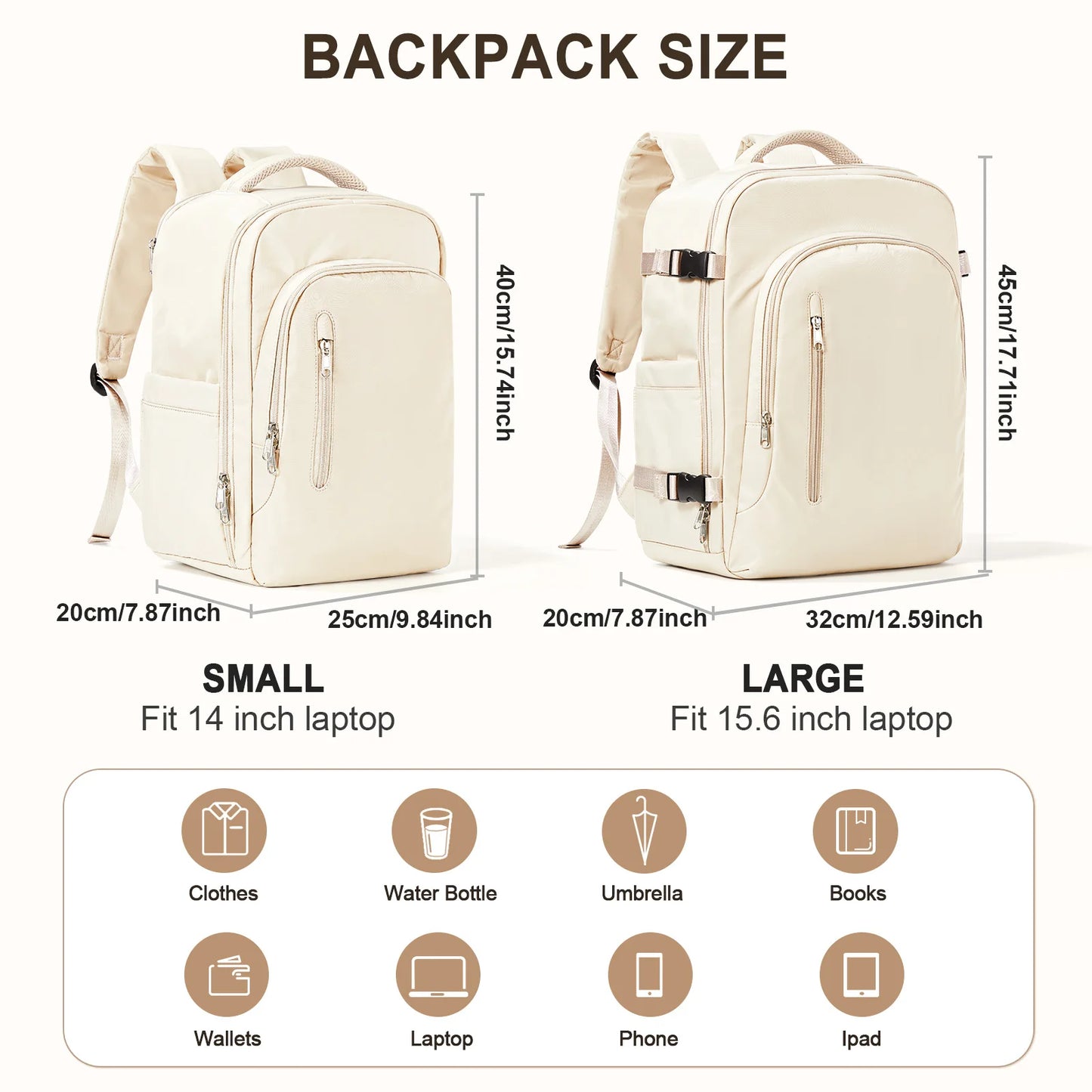 Large Capacity Travel Backpack | Unisex Cabin Bag for All