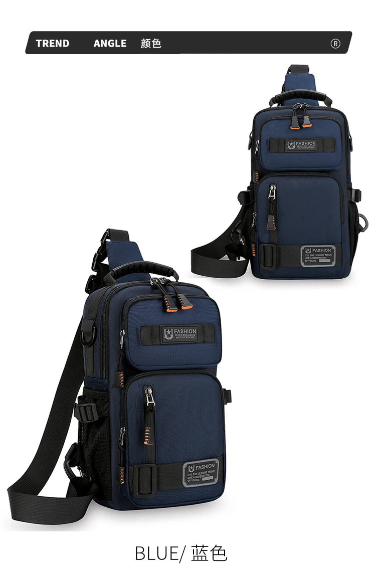 Men's Fashion Oxford Waist Pack | Versatile Casual Chest Bag