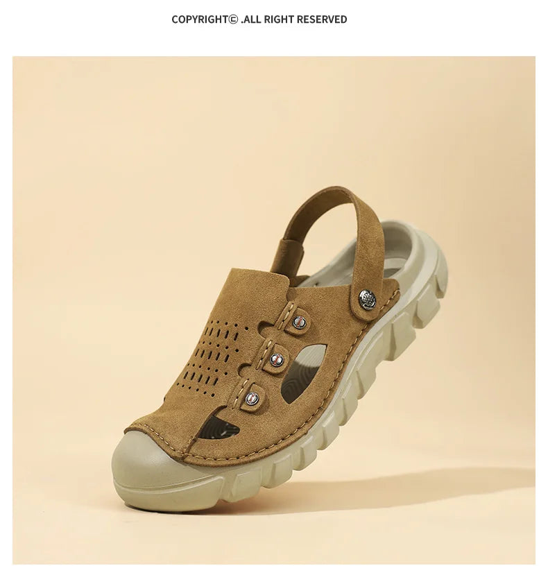 Men’s Two-Way Wearing Hollow Out Sandals | Breathable Summer Footwear