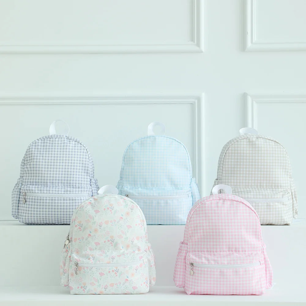 Durable Plaid Waterproof Backpack for School | Stylish & Lightweight