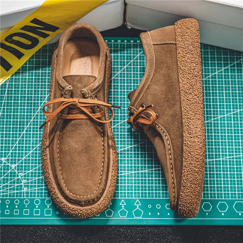 Mocasines casuales con cordones para hombre | Zapatos cómodos de otoño