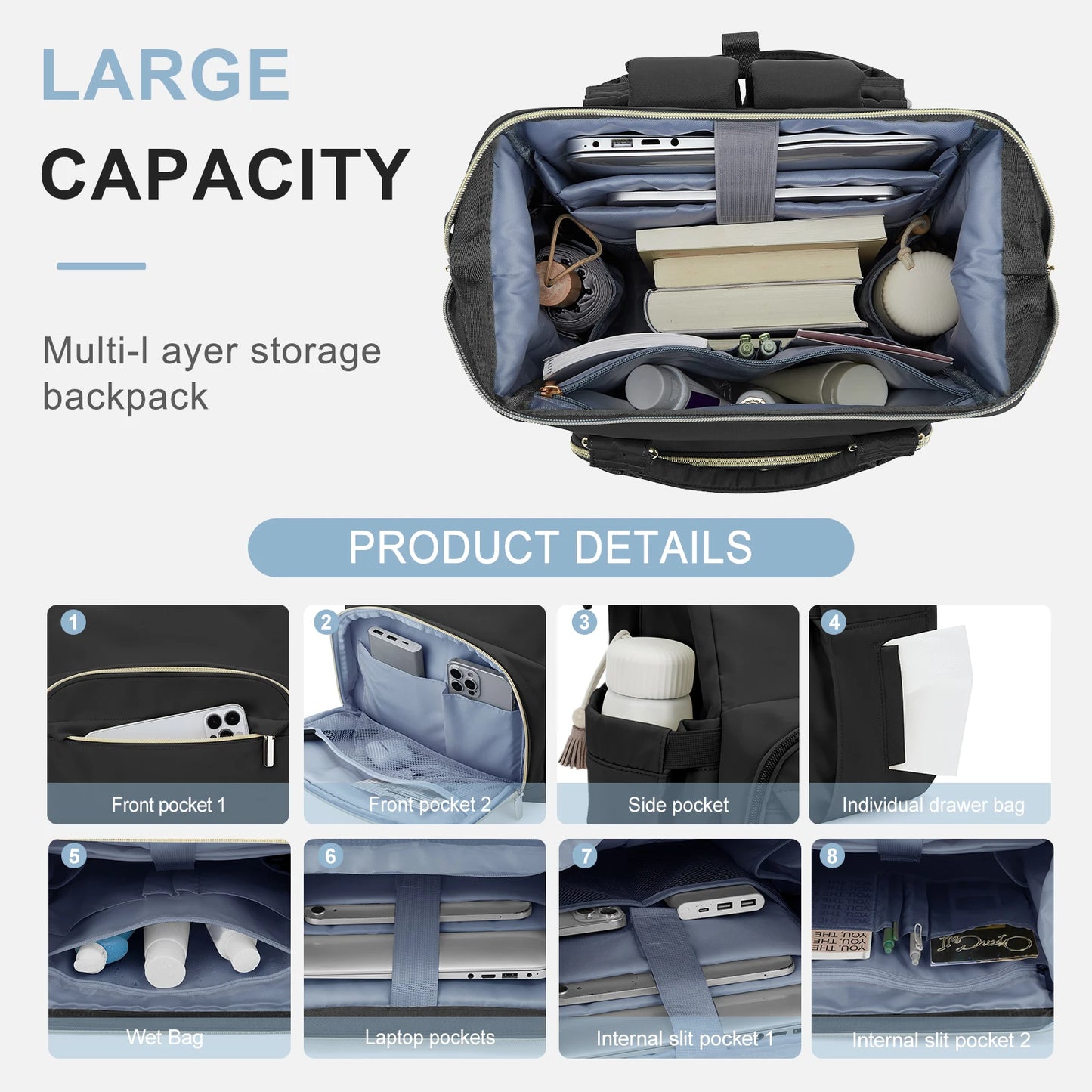 Stylish Water Resistant Laptop Backpack for Women | Perfect Travel Gear