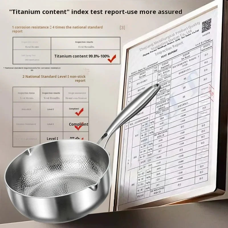 Pure Titanium Non-Stick Small Milk Pot | Ideal Baby Food Cookware