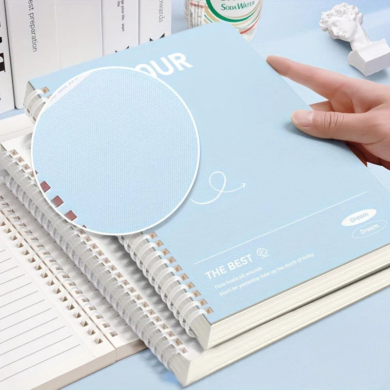 Thickened A5 Spiral Notebooks with Perforated Pages for Students