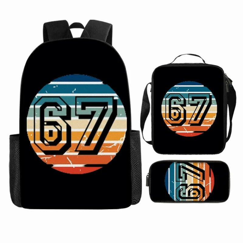 Cute Anime-Inspired Backpack & Lunch Bag Set for Students